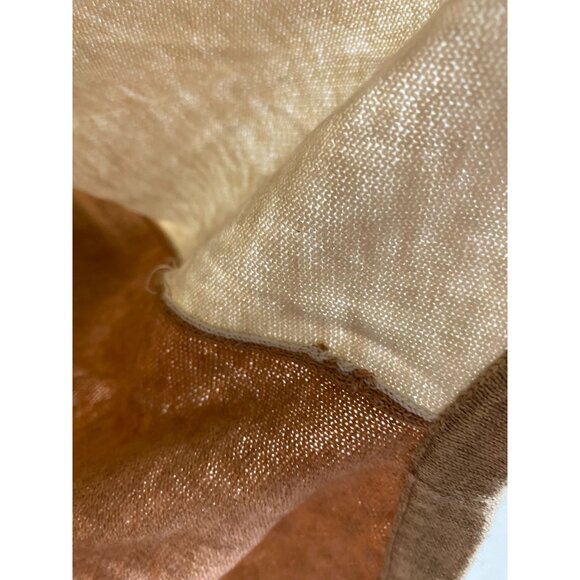 Smartwool Womens Shadow Pine Color Block Wool Blend Sweater Size Small Cream Tan - Picture 4 of 11